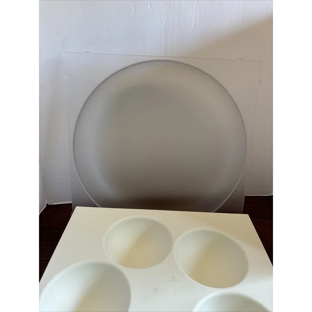 Tupperware WHITE Acrylic Preludio Entertainment Serving Center Elegant Party Dip